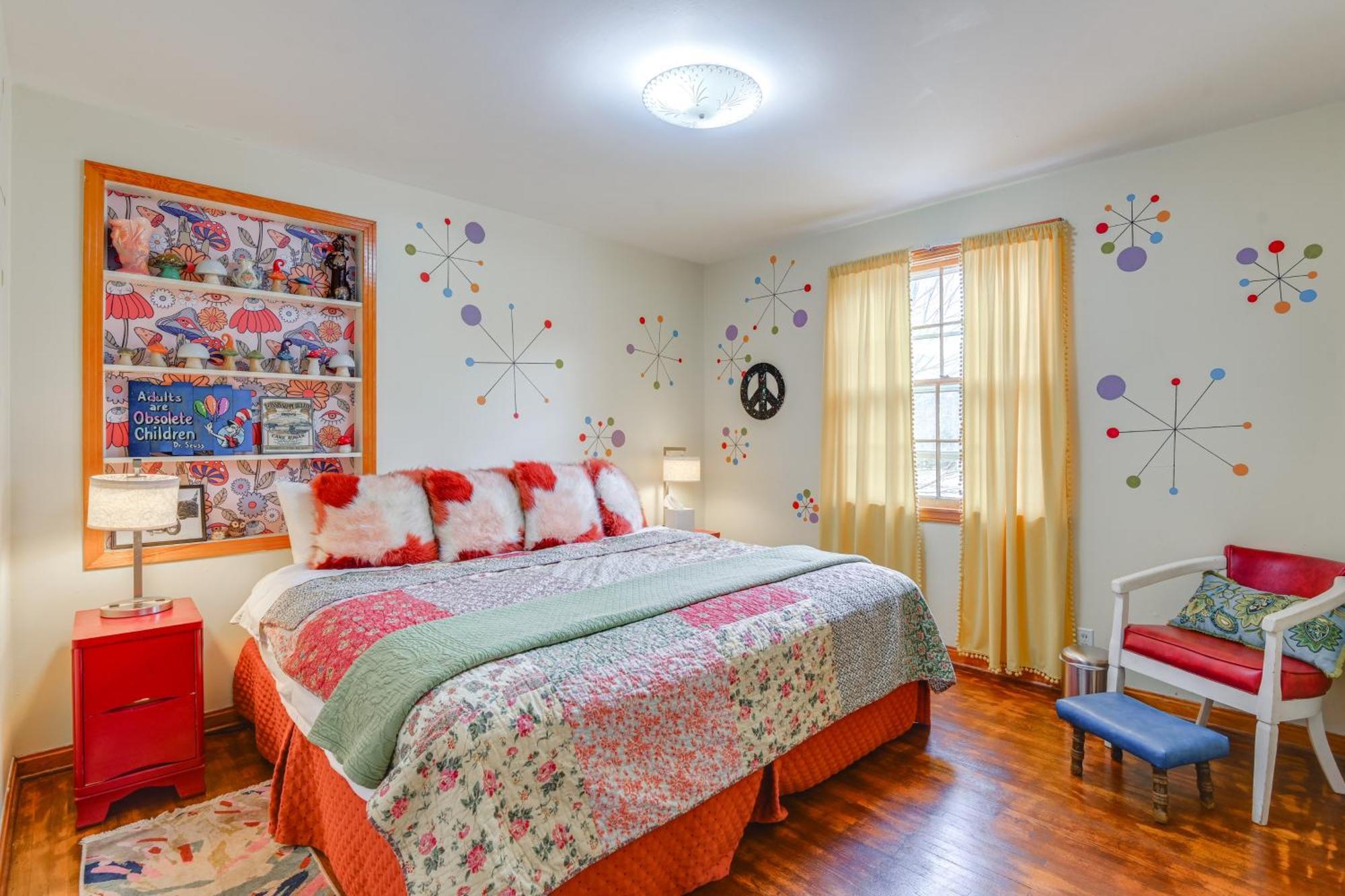 6 Mi To Downtown 70S-Themed Home In Nashville! المظهر الخارجي الصورة