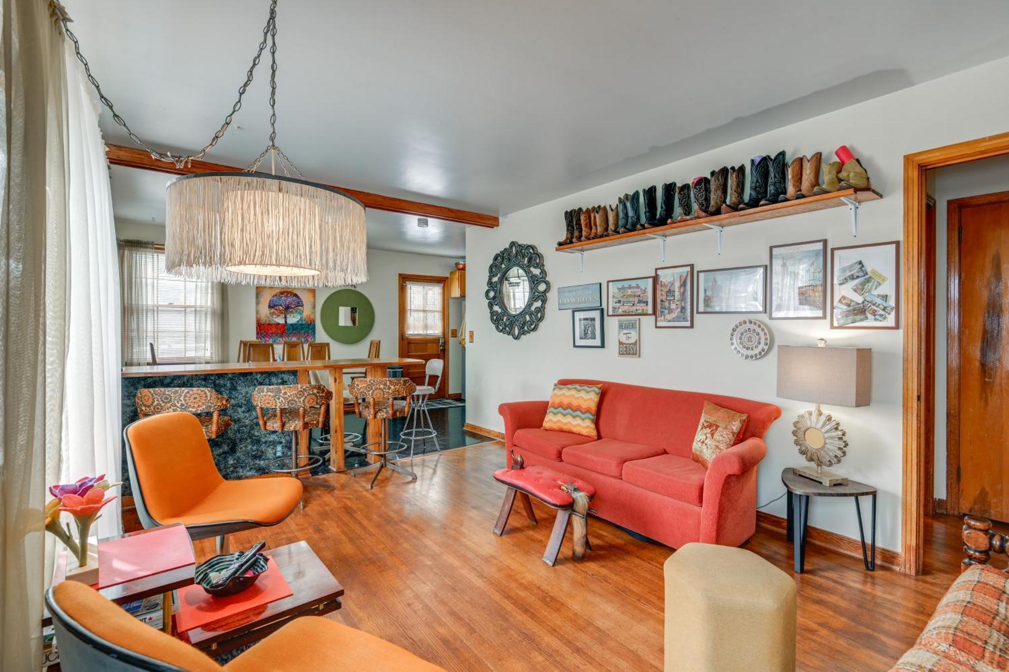 6 Mi To Downtown 70S-Themed Home In Nashville! المظهر الخارجي الصورة